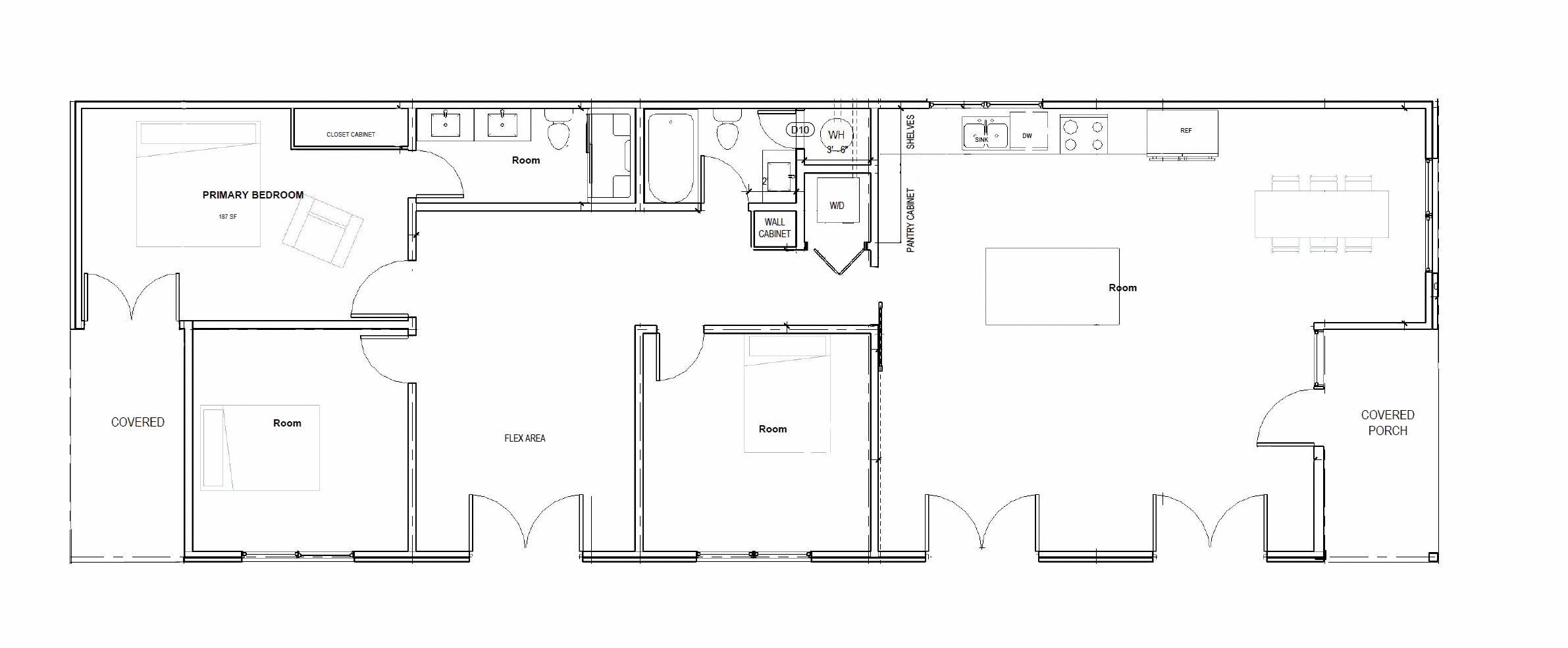 Modern backyard space