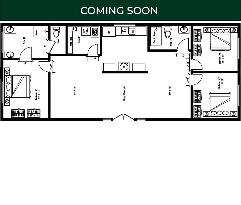 3 Bedrooms, 2 Bath, Plus