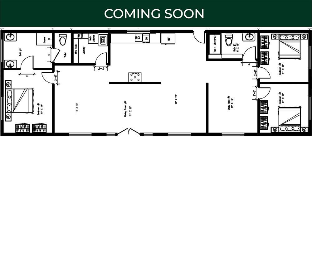 3 Bedrooms, 2 Bath, Plus Study